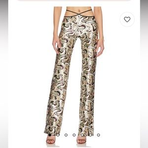Camila Coelho Trina Pants in Brown Waves